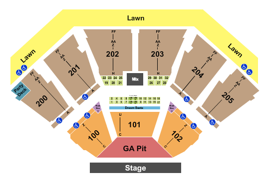 Dos Equis Pavilion RÜFÜS DU SOL Seating Chart